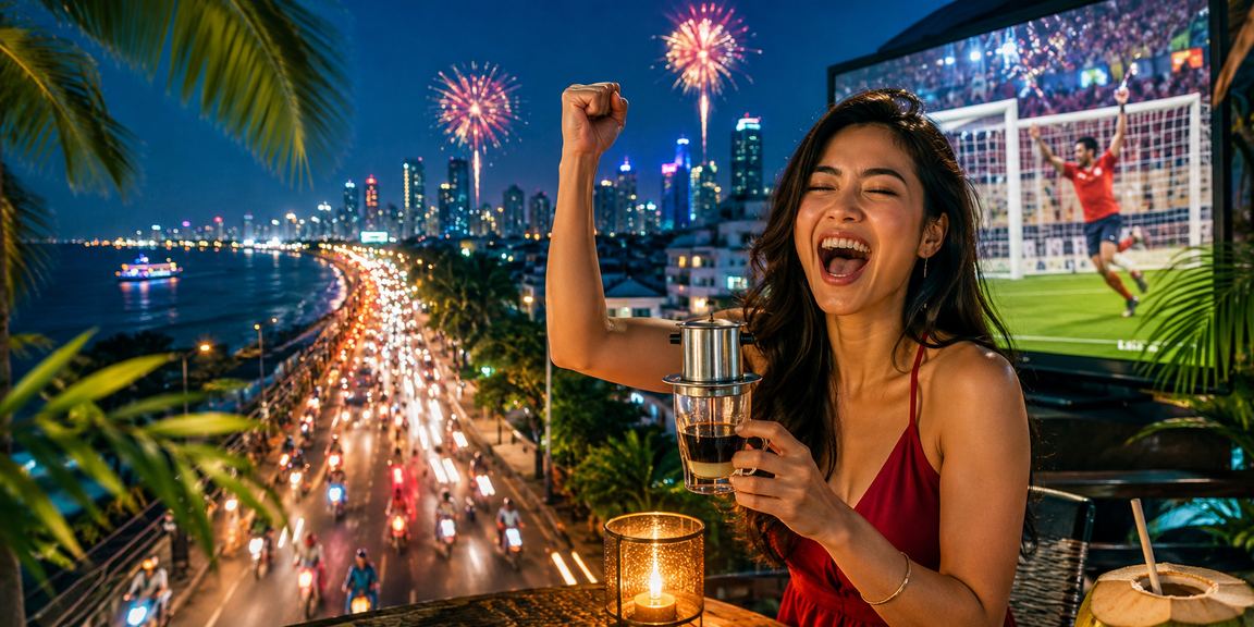 Người chơi tại TP.HCM thư giãn buổi tối và trải nghiệm casino trực tuyến tại quán cà phê