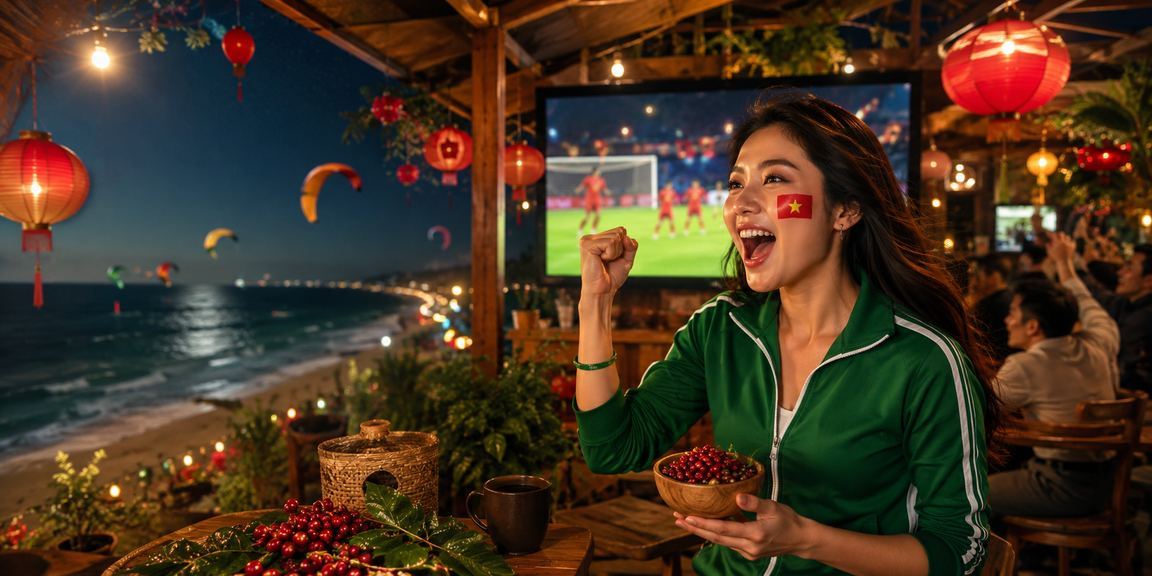 Khung cảnh casino và quán cà phê tại Mũi Né