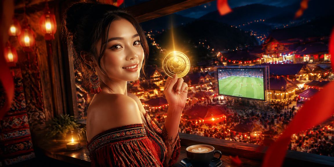 Người dùng tại Sapa dùng ứng dụng casino n95 bên ly cà phê trong không gian núi rừng